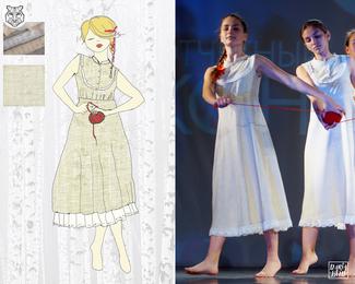 Costumes for the dance number "Girls ' stories". Daria Held