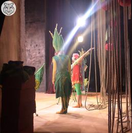 Decoration and costumes for the play "Cipollino". Daria Held