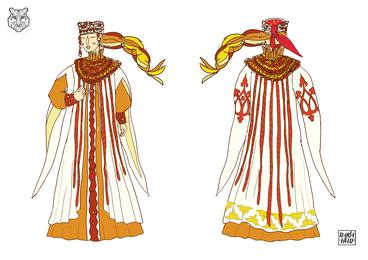 Queen Costume for the performance "Sleeping beauty". Daria Held