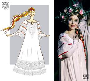 Princess Costume for the performance "Sleeping beauty". Daria Held