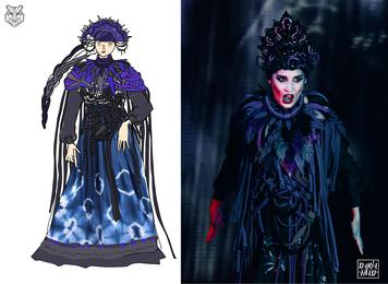 Costume-Evil Witch for the performance  "Sleeping beauty". Daria Held