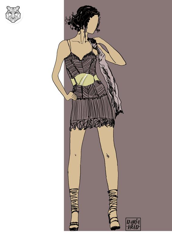 Fashion illustration by Daria Held