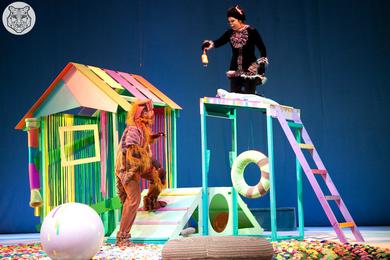 Decoration and costumes for the performance "The Kitten named Gav". Daria Held