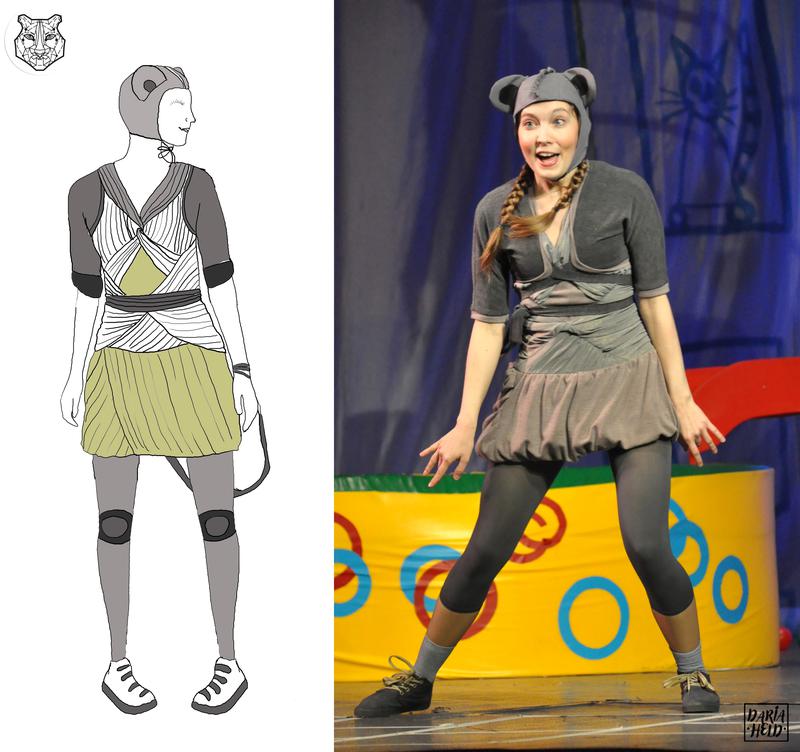 Mouse Costume for the performance "Teremok". Daria Held